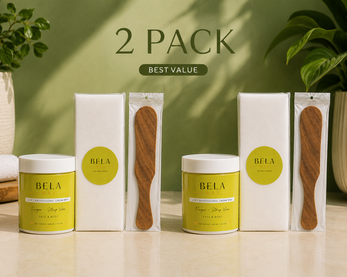 Professional Waxing Kit - 2 Pack